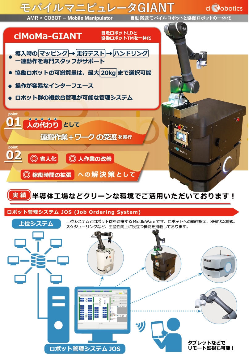 モバイルマニピュレータGIANT